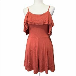 MELISSA & Marley Flounce Romper Brick